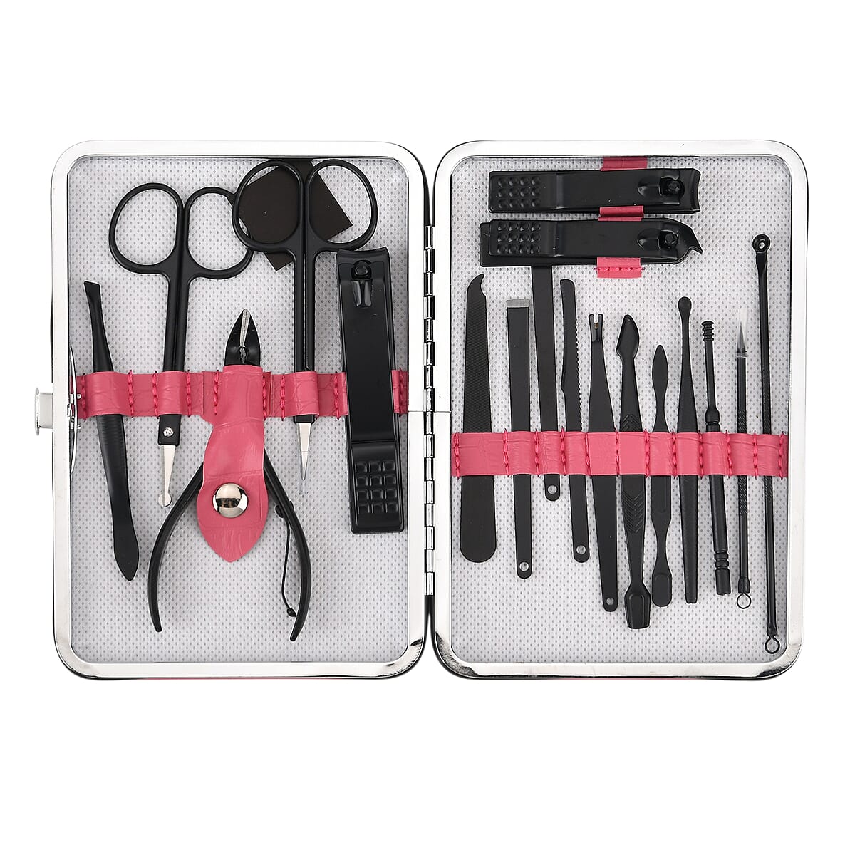 Livmore Dark Pink 18 Piece Manicure Set image number 5