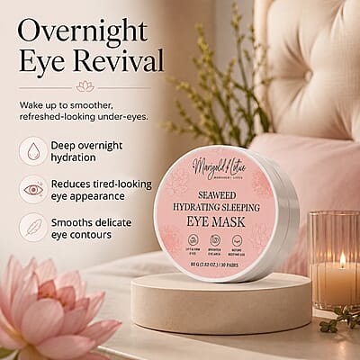 Marigold and Lotus 30 Pairs Seaweed Hydrating Sleeping Eye Mask 2.82oz