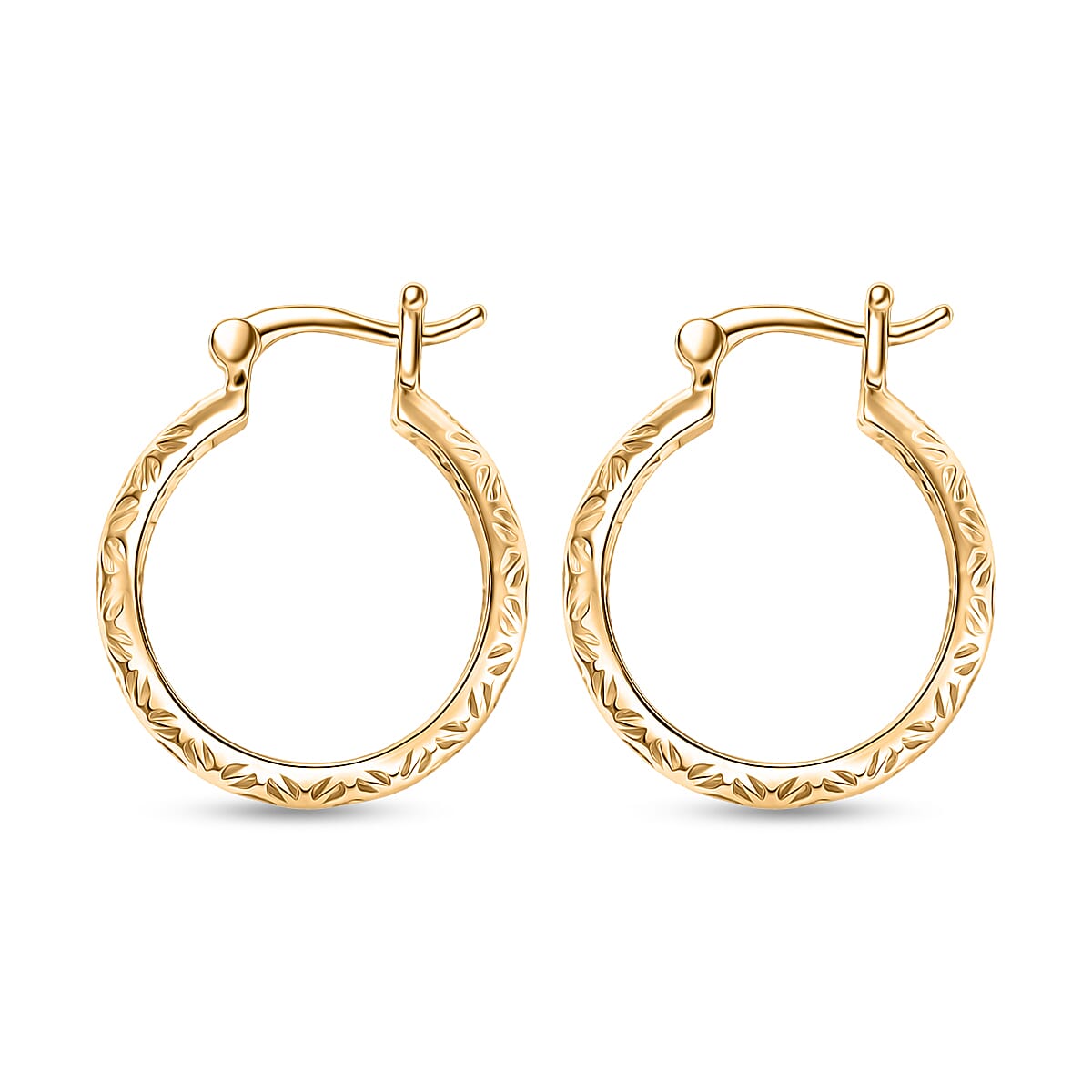 Luxoro Hoop Earrings in 10K Yellow Gold 2.50 Grams  image number 3