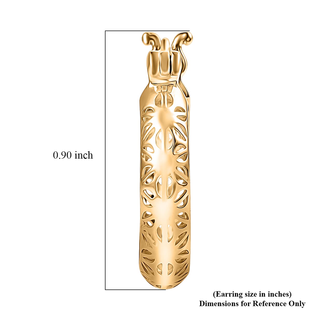 Luxoro Hoop Earrings in 10K Yellow Gold 2.50 Grams  image number 4