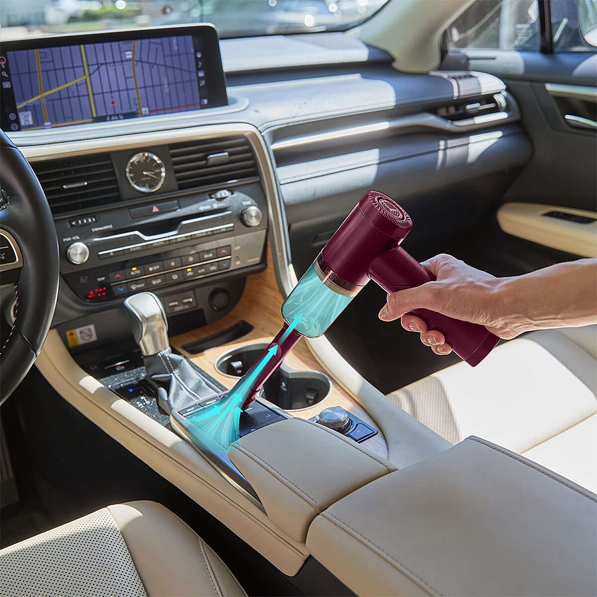 Airwoo Multi-Functional Foldable Vacuum and Blower - Maroon image number 4