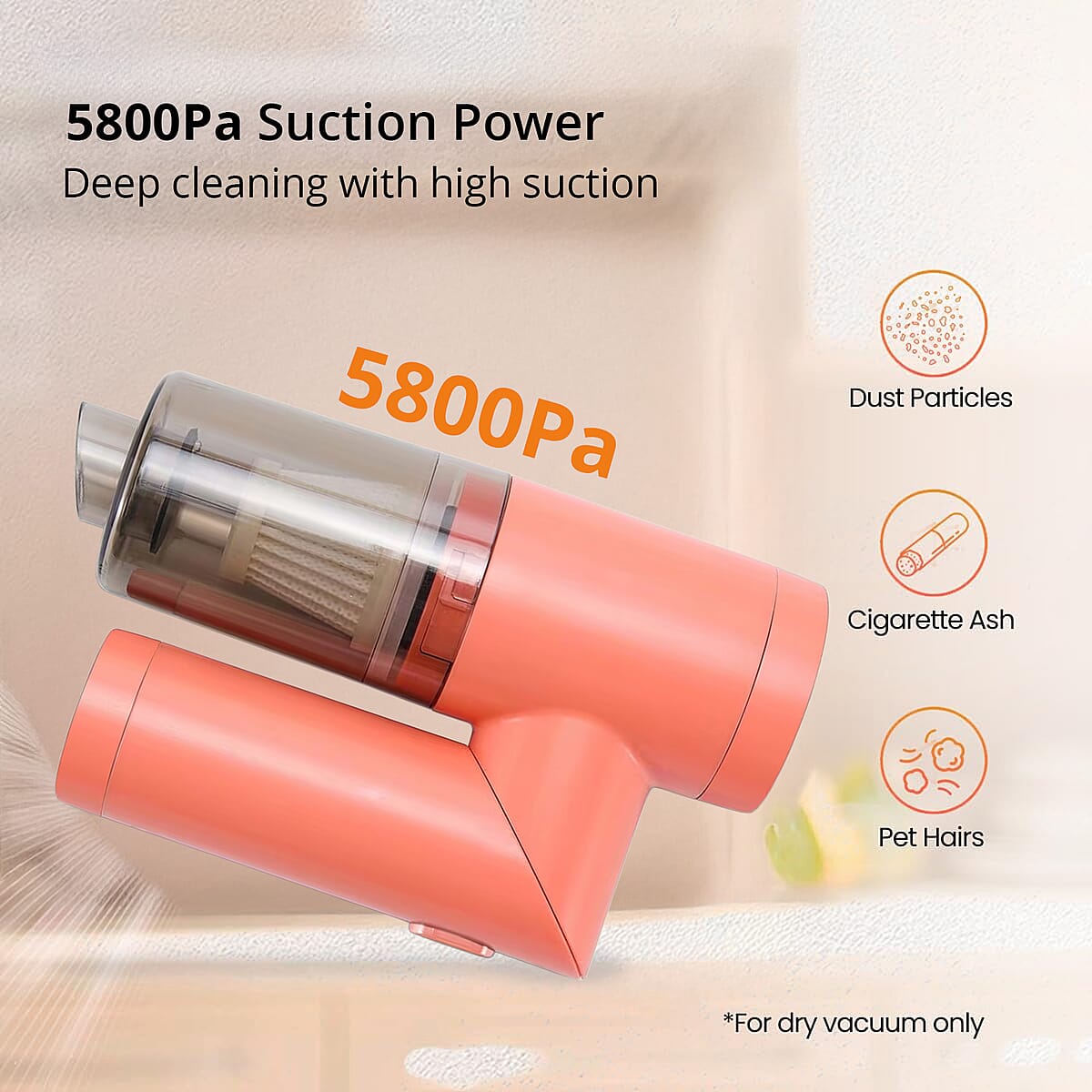 Airwoo Multi-Functional Foldable Vacuum and Blower - Coral image number 5