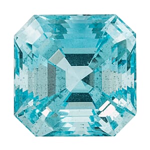 Certified & Appraised AAAA Asscher Cut Santa Maria Aquamarine (Sqr Free Size) 6.00 ctw
