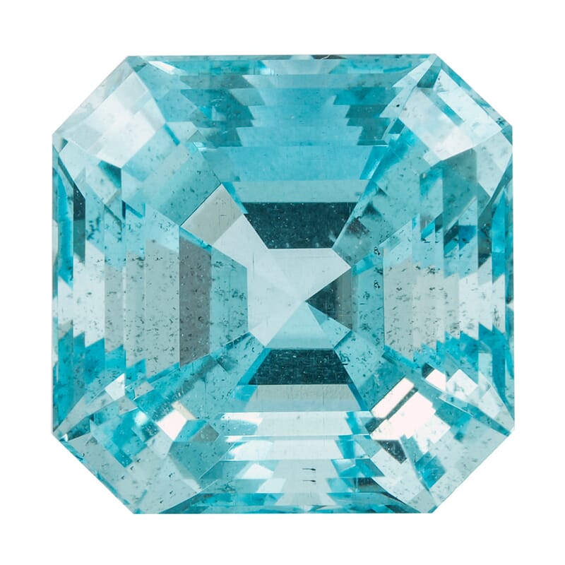 Certified and Appraised AAAA Asscher Cut Santa Maria Aquamarine (Sqr Free Size) 6.00 ctw