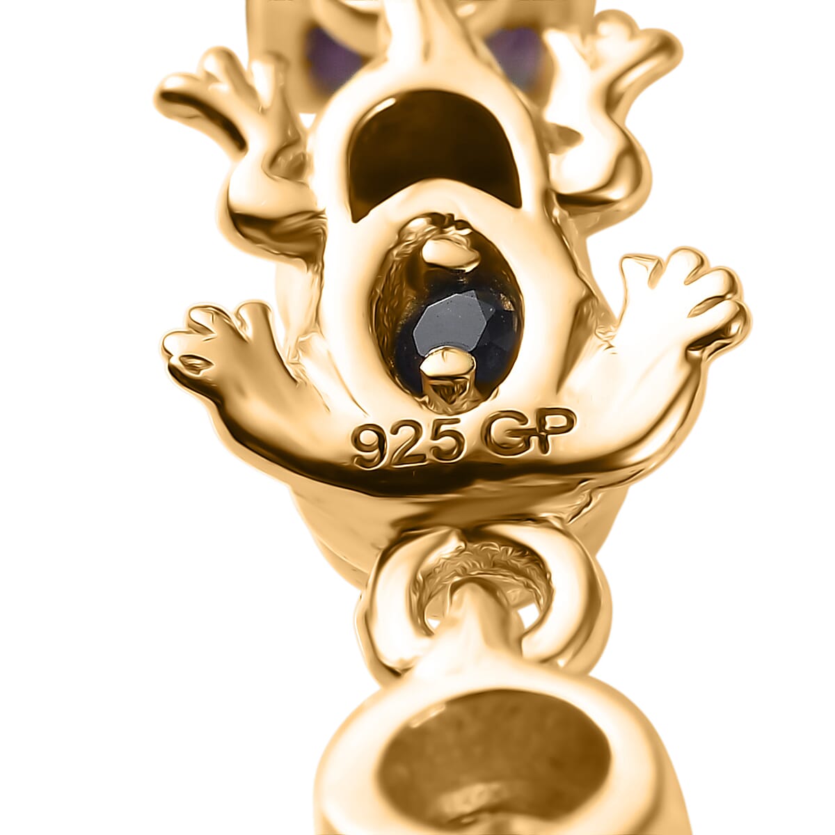 Doorbuster GP Trionfo Collection Premium Sky Blue Topaz and Multi Gemstone 4.30 ctw Earrings in 18K Vermeil Yellow Gold Over Sterling Silver image number 6