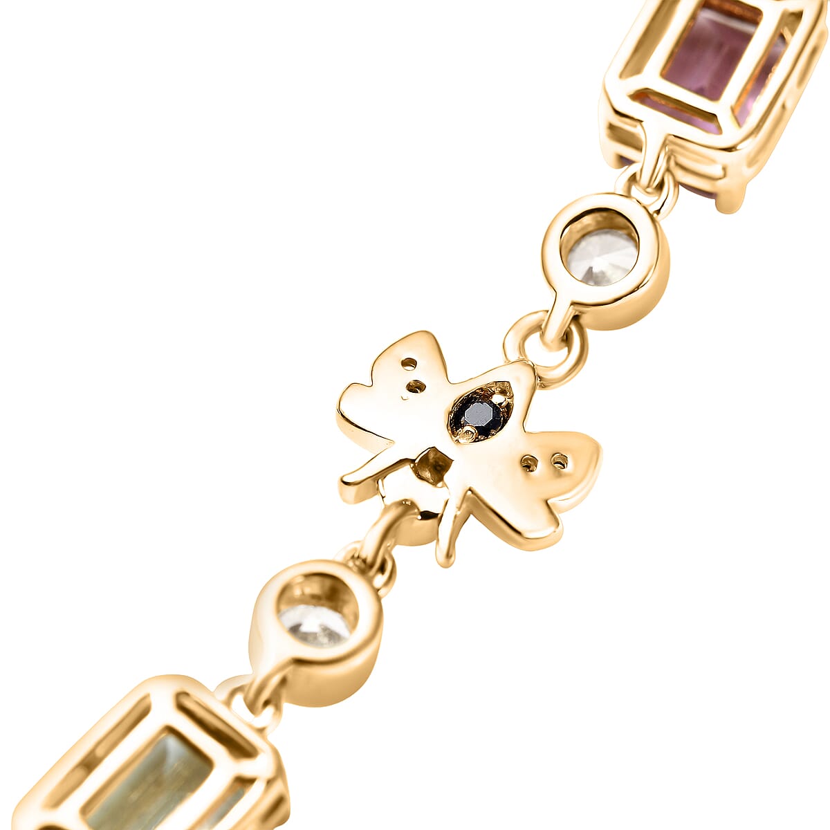Doorbuster GP Trionfo Collection Premium Multi Gemstone 13.00 ctw Bracelet in 18K Vermeil Yellow Gold Over Sterling Silver (6.50 In) image number 5