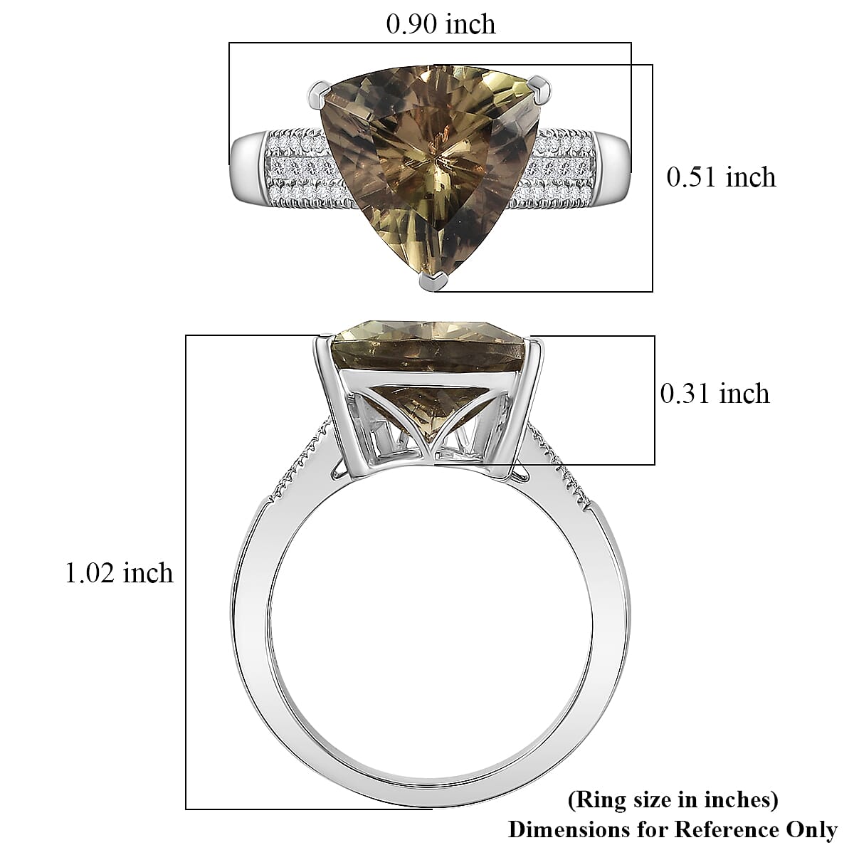 Rhapsody AAAA Turkizite, Diamond Ring in 950 Platinum 5.20 ctw (Size 7.0)