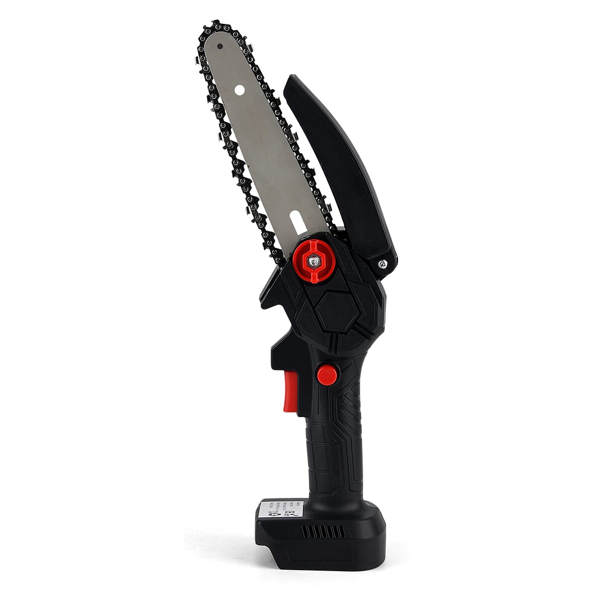 Livmore Black Cordless 6-inch Electric Chainsaw Box (Included: 2 Batteries, Charger, 2 Saw Blade, Glove, Goggle and Screwdriver) image number 6