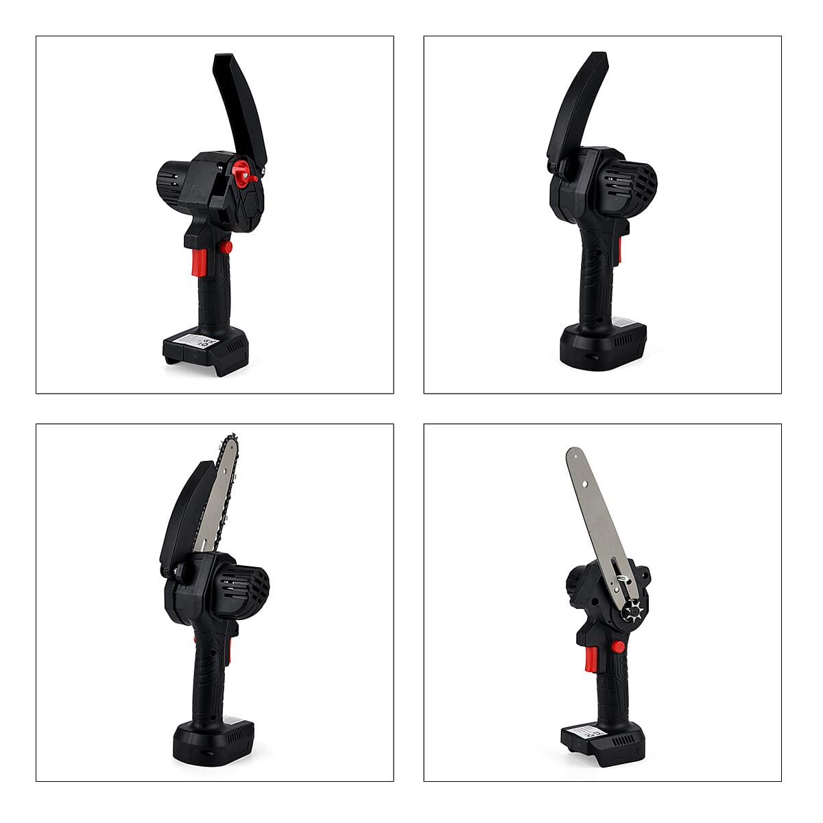 Livmore Black Cordless 6-inch Electric Chainsaw Box (Included: 2 Batteries, Charger, 2 Saw Blade, Glove, Goggle and Screwdriver) image number 7