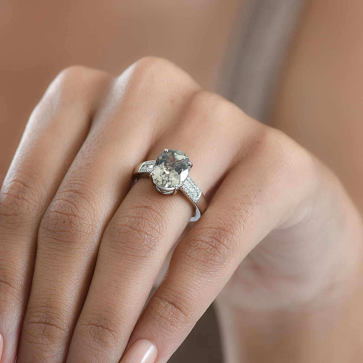 Doorbuster Rhapsody AAAA Turkizite and Diamond E-F VS 5.00 ctw Vibrancy of life Ring in 950 Platinum (Size 7.0) 6.80 Grams image number 2