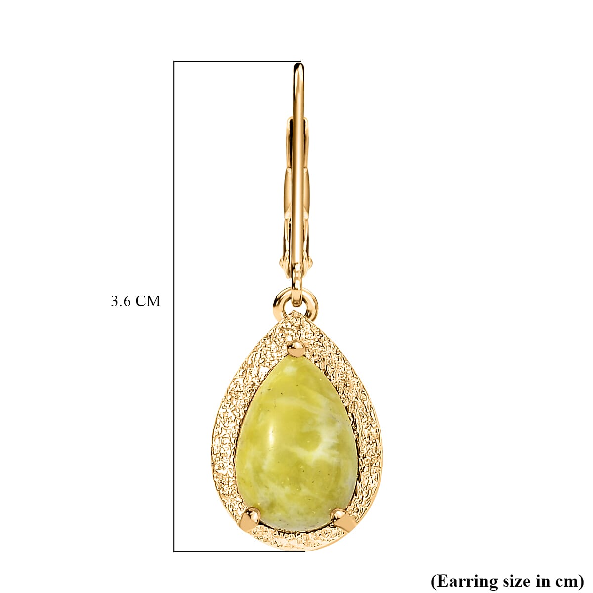 EverTrue Connemara Marble 6.10 ctw Earrings in 18K YG Plated