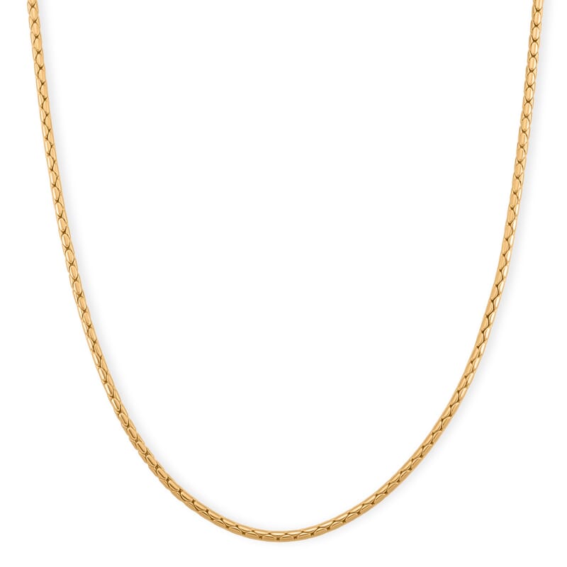 EverTrue Geometric Chain Necklace 20 Inches in 18K YG Plated
