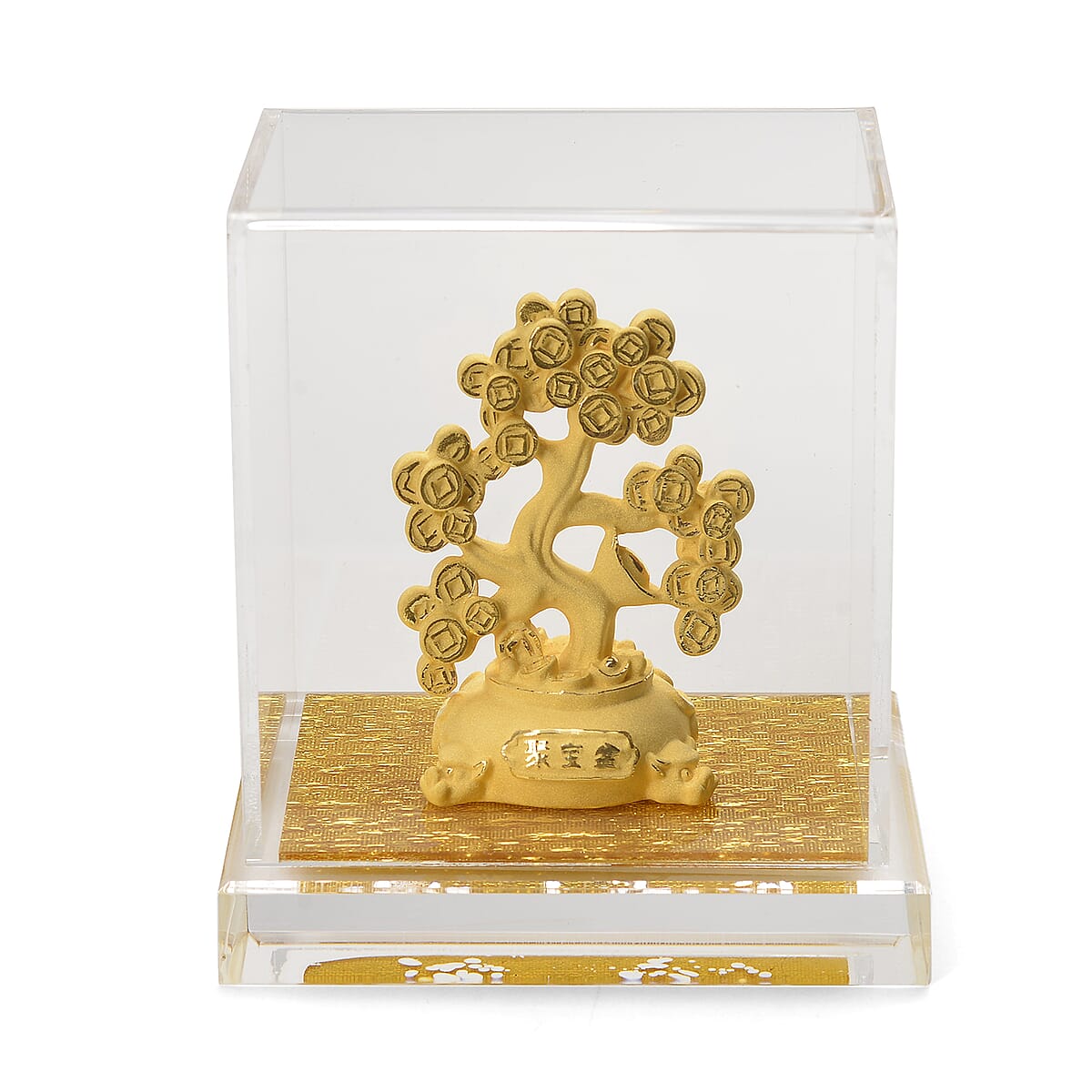 24K Yellow Golden Money Tree Ornament 210mg image number 0