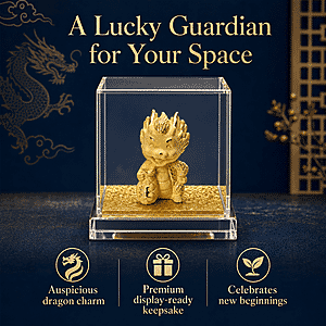 Playful Dragon 24k Gold Embossed Sheet 10mg