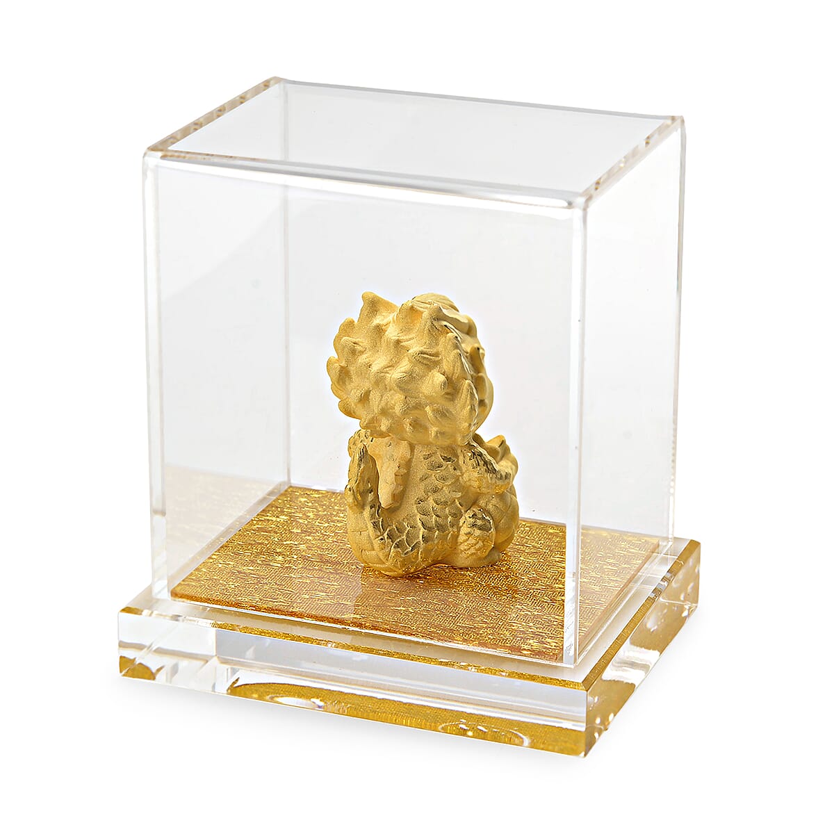 Doorbuster 24K Golden Prosperity Playful Dragon Collectible Ornament 10mg image number 3
