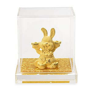 Doorbuster 24K Golden Blessings Fu Rabbit Collectible Ornament 10mg (Del. in 7 -10 Days)