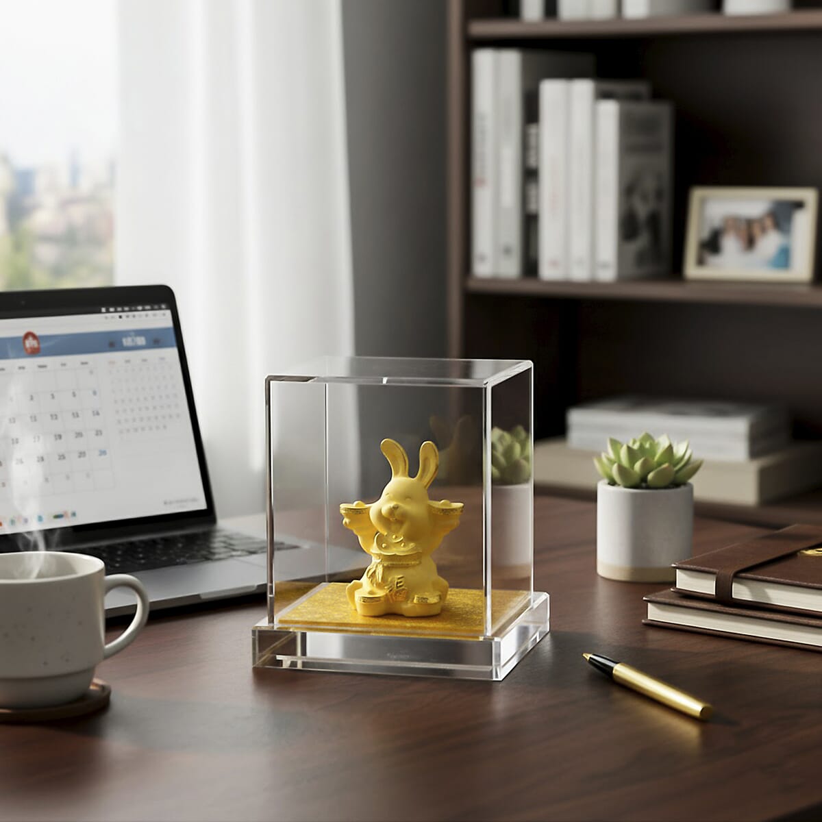 Doorbuster 24K Golden Blessings Fu Rabbit Collectible Ornament 10mg (Del. in 7 -10 Days) image number 1