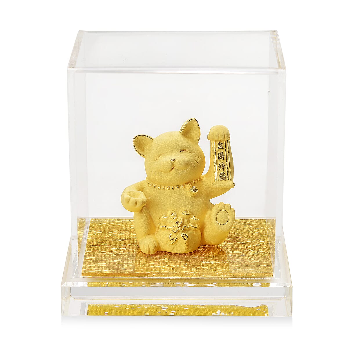 Doorbuster 24K Golden Fortune Money Cat Collectible Ornament 10mg image number 0