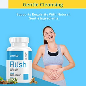 One8e Flush Bloating & Gas Daily Cleanse Supplement (60 Capsules) Made in US