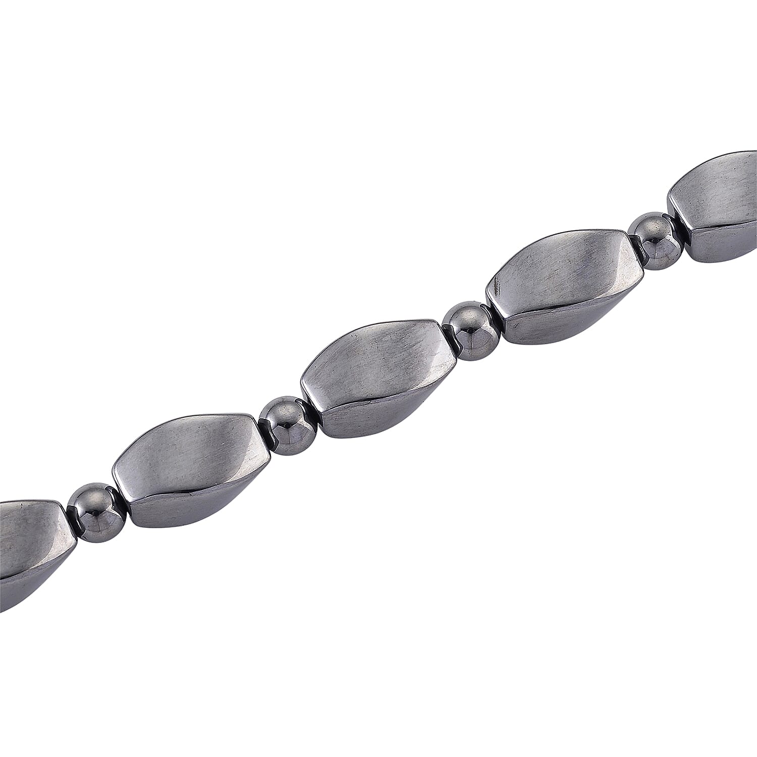 Terahertz 200.00 ctw Beaded Necklace in Stainless Steel 18 Inches