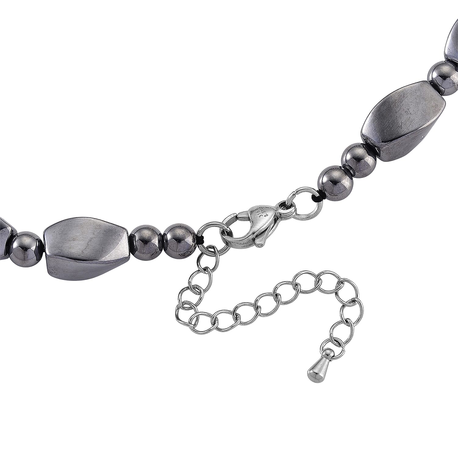 Terahertz 200.00 ctw Beaded Necklace in Stainless Steel 18 Inches