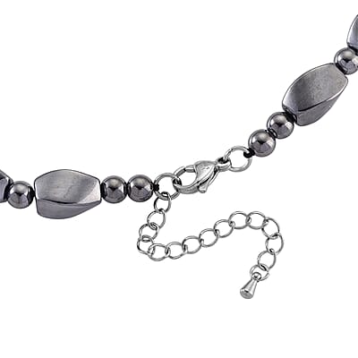 Terahertz 200.00 ctw Beaded Necklace in Stainless Steel 18 Inches