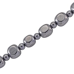 Terahertz 240.00 ctw Cushion and Beaded Necklace in Stainless Steel 18-20 Inches