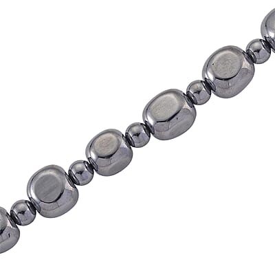 Terahertz 240.00 ctw Cushion and Beaded Necklace in Stainless Steel 18-20 Inches