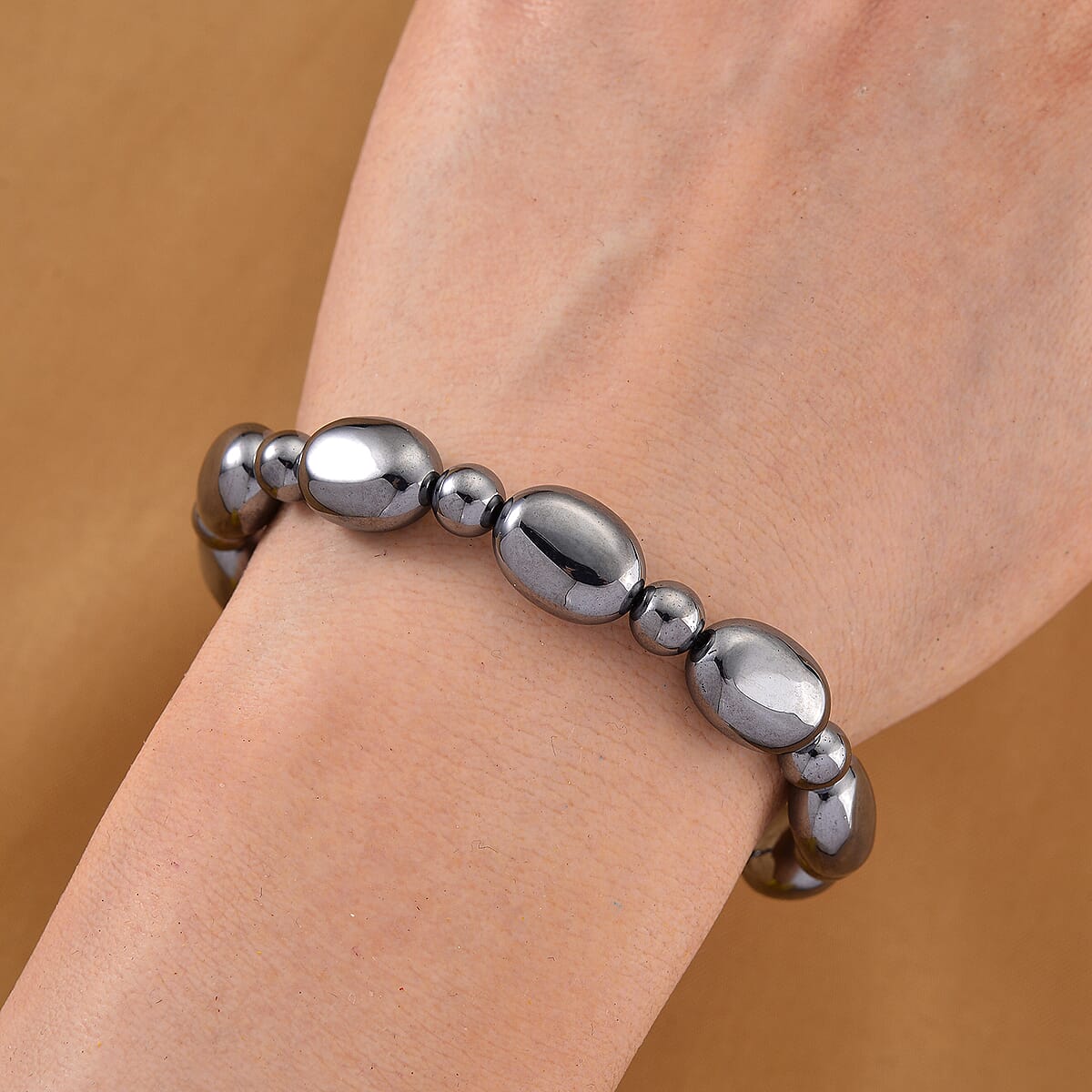 Terahertz 80.00 ctw Fancy and Beaded Stretch Bracelet image number 2