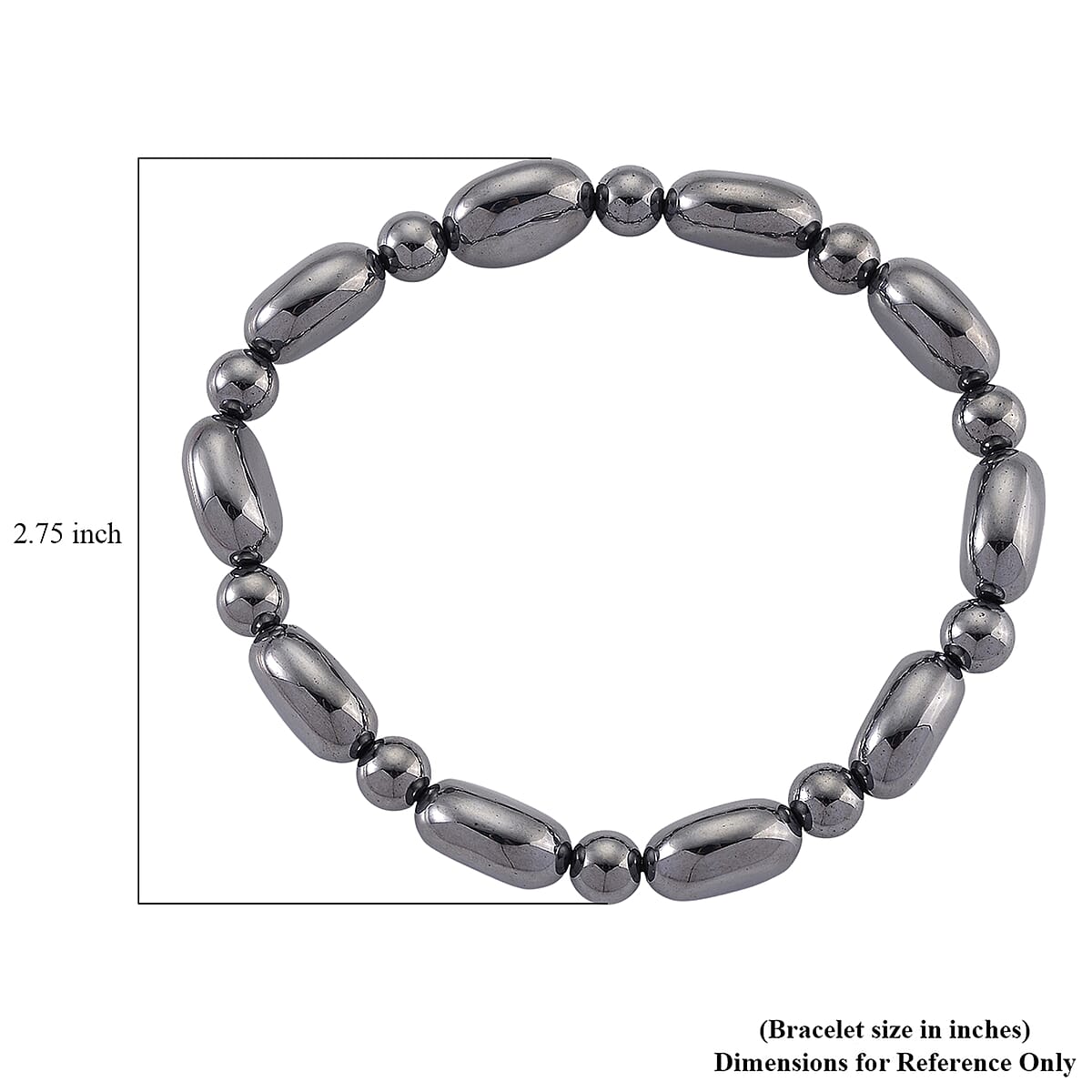 Terahertz 80.00 ctw Fancy and Beaded Stretch Bracelet image number 3