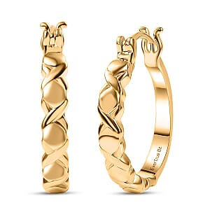 Doorbuster EverTrue Bronzella Collection Hoop Earrings in 18K YG Plated Bronze