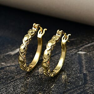 EverTrue Bronzella Collection Helix Hoop Earrings in 18K YG Plated Bronze