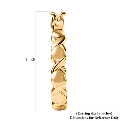 EverTrue Bronzella Collection Helix Hoop Earrings in 18K YG Plated Bronze