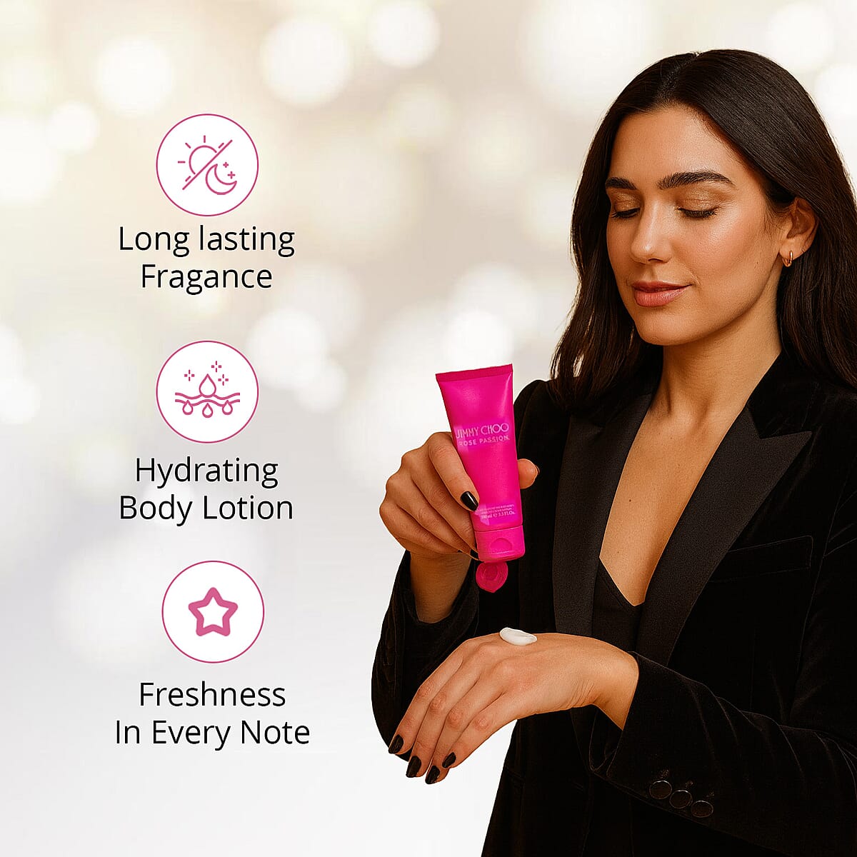 JIMMY CHOO Rose Passion 2pc Edp Spray and Body Lotion image number 1