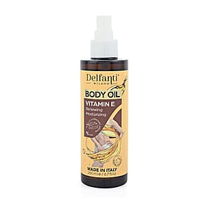 Delfanti Milano Gold and Burgandy Body Oil with Vitamin e 6.7oz
