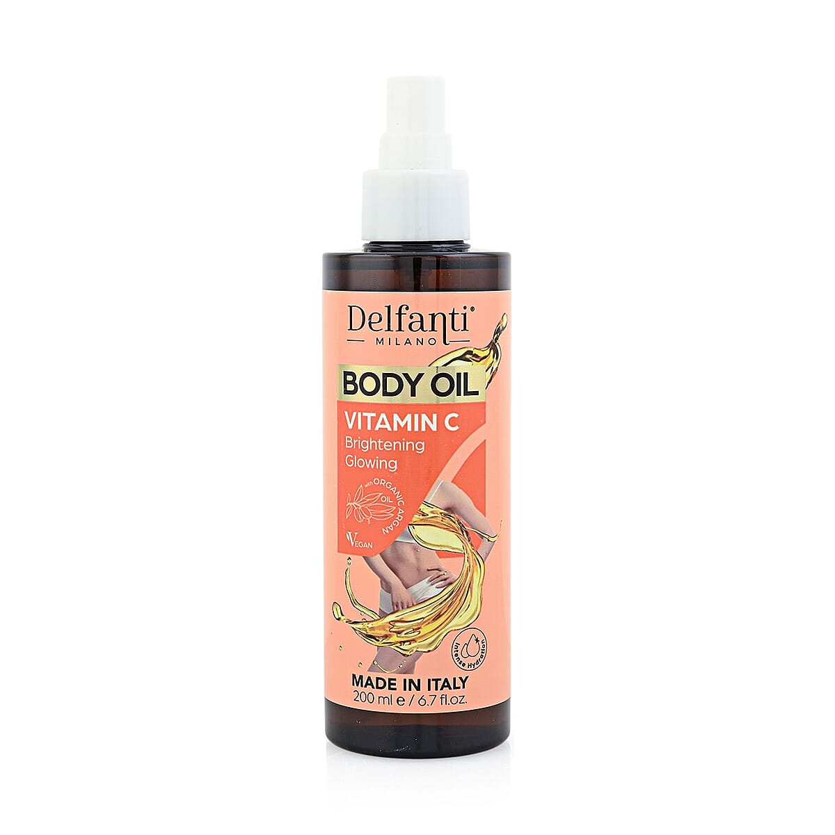 Delfanti Milano Orange Body Oil with Vitamin c 6.7oz image number 0