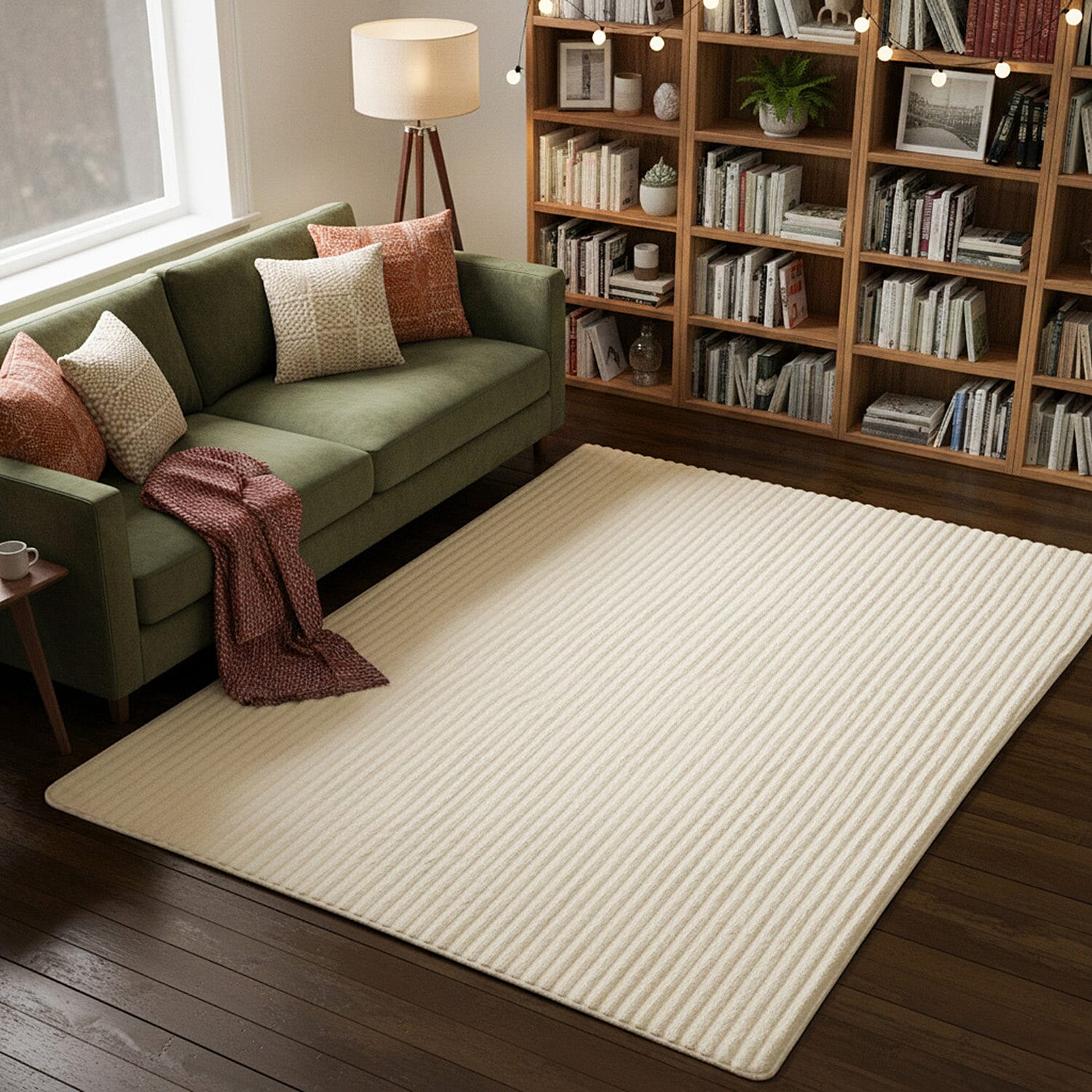 Supreme Living Cream Memory Foam Rug (4x6 ft)