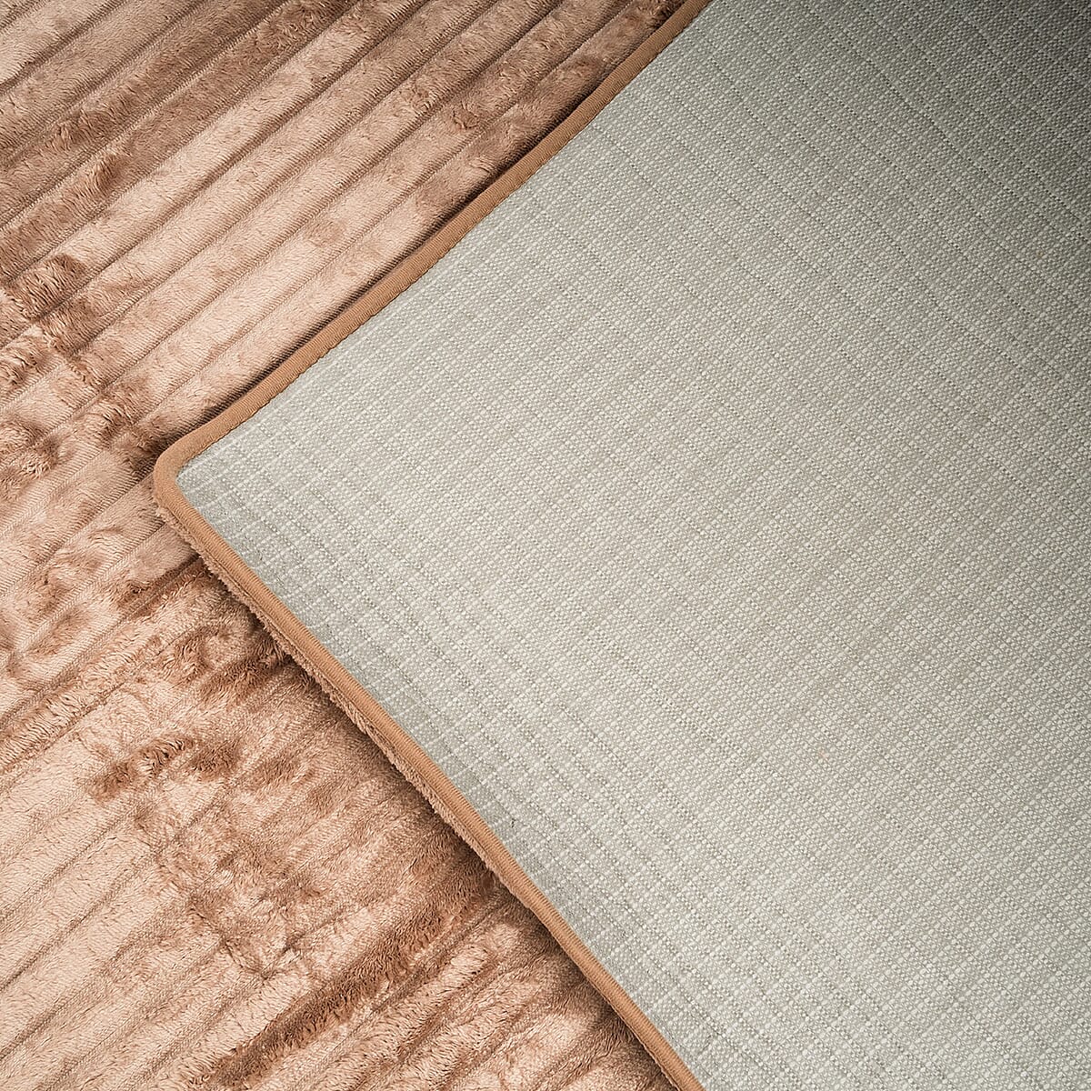 Supreme Living Taupe Memory Foam Rug (4x6 ft) image number 3