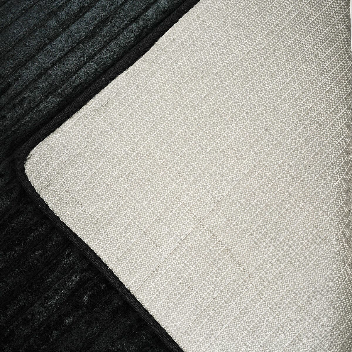 Supreme Living Black Memory Foam Rug (4x6 ft) image number 3