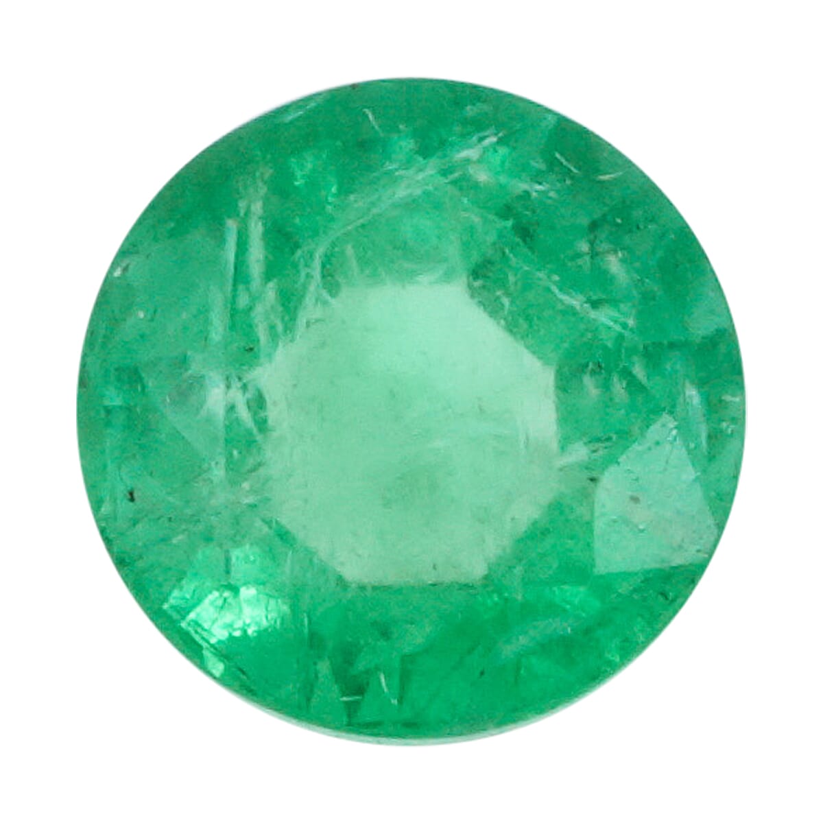 Fujimori Collection Certified & Appraised AAAA Gemfield Emerald (Rnd Free Size) 1.00 ctw image number 0