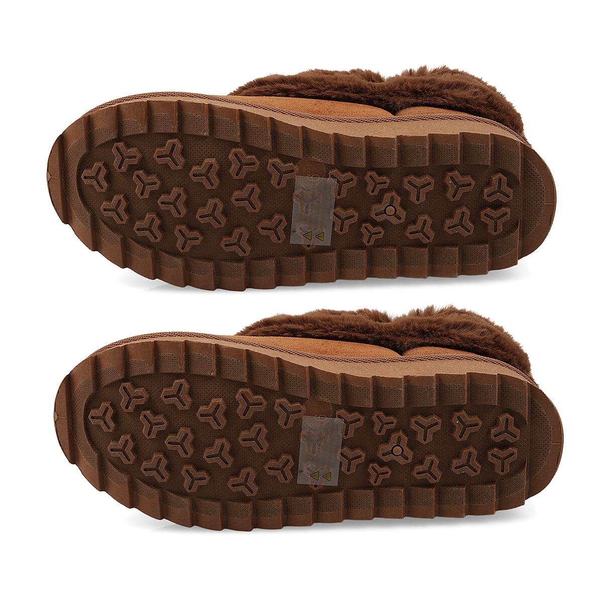 Love 83 Cognac Faux Fur and Suede Short Boots 6 image number 5