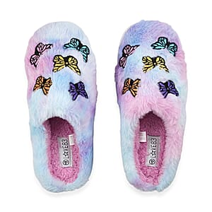 Love 83 Multicolor Butterfly House Slipper L