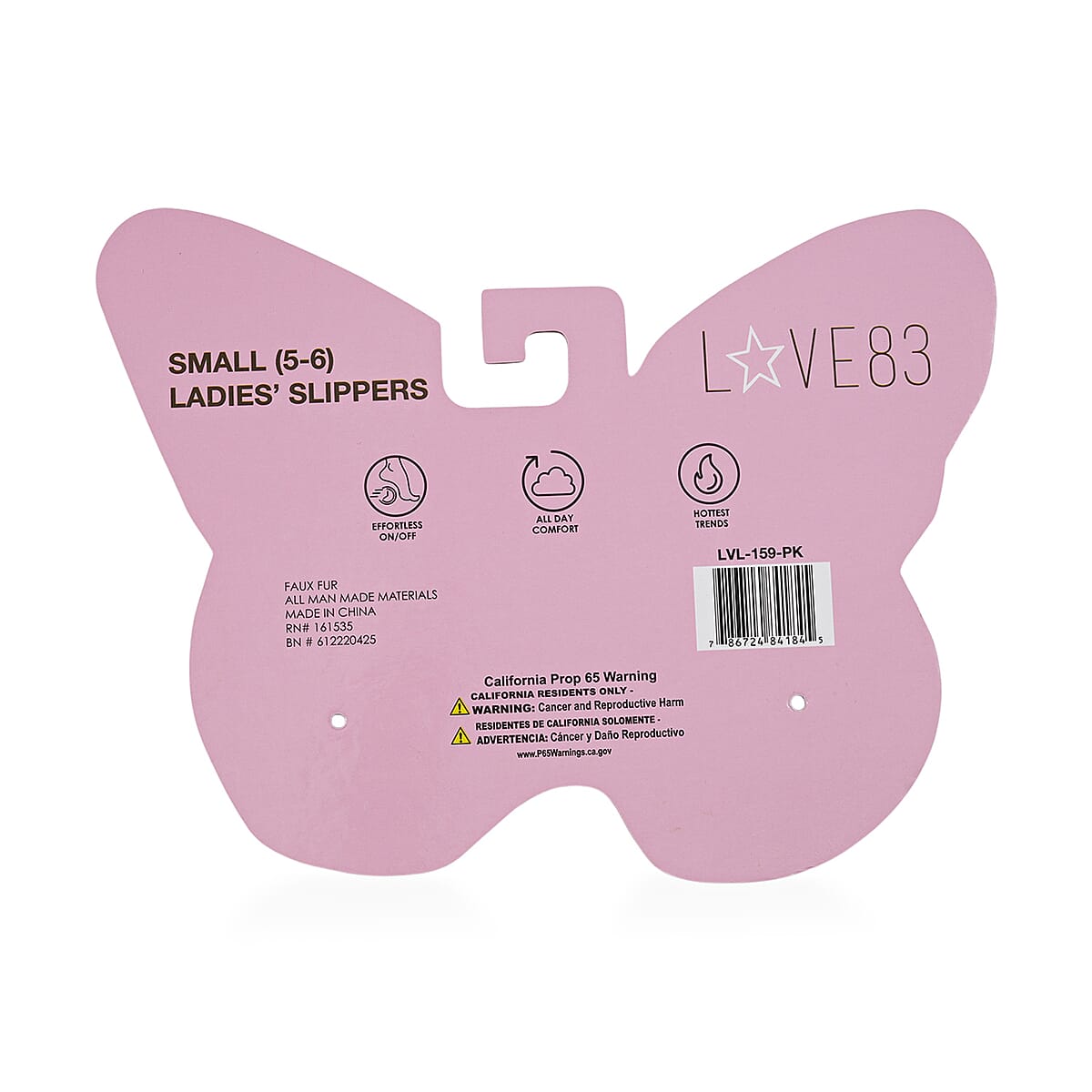 Love 83 Multicolor Butterfly House Slipper S image number 5