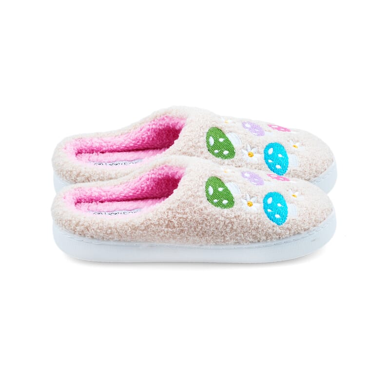 Love 83 Tan Mushroom House Slipper M