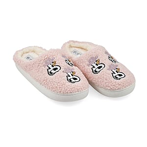 Love 83 Blush Cow House Slipper L