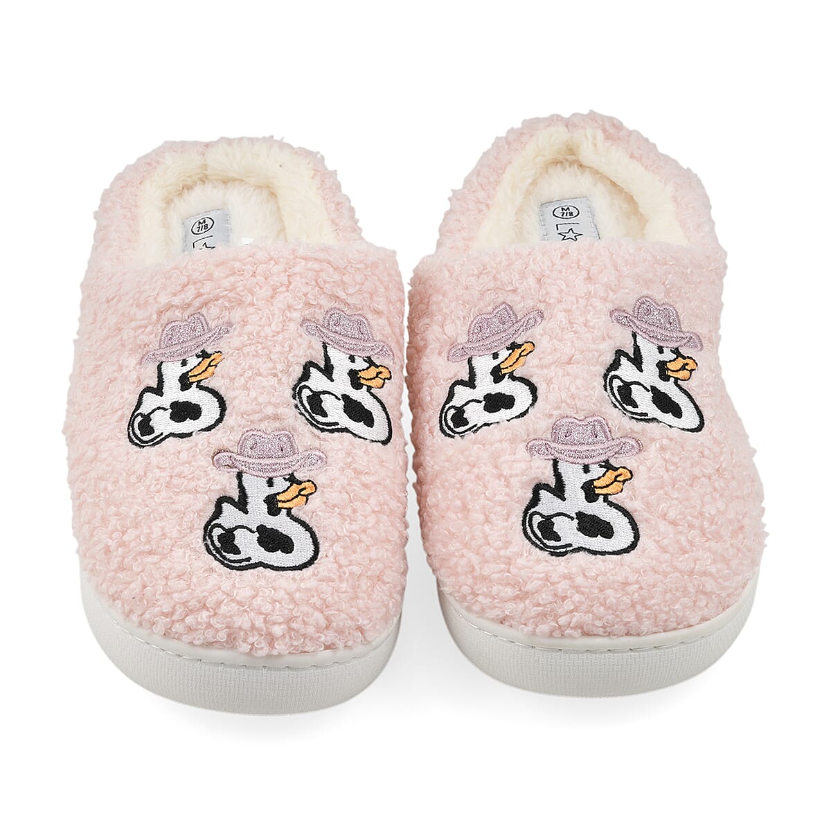 Love 83 Blush Cow House Slipper L image number 2