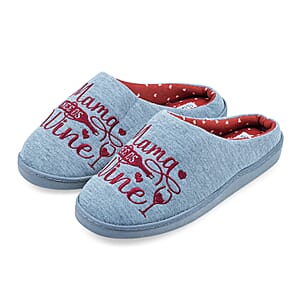 Spoiled Angel Grey Wine House Slipper L
