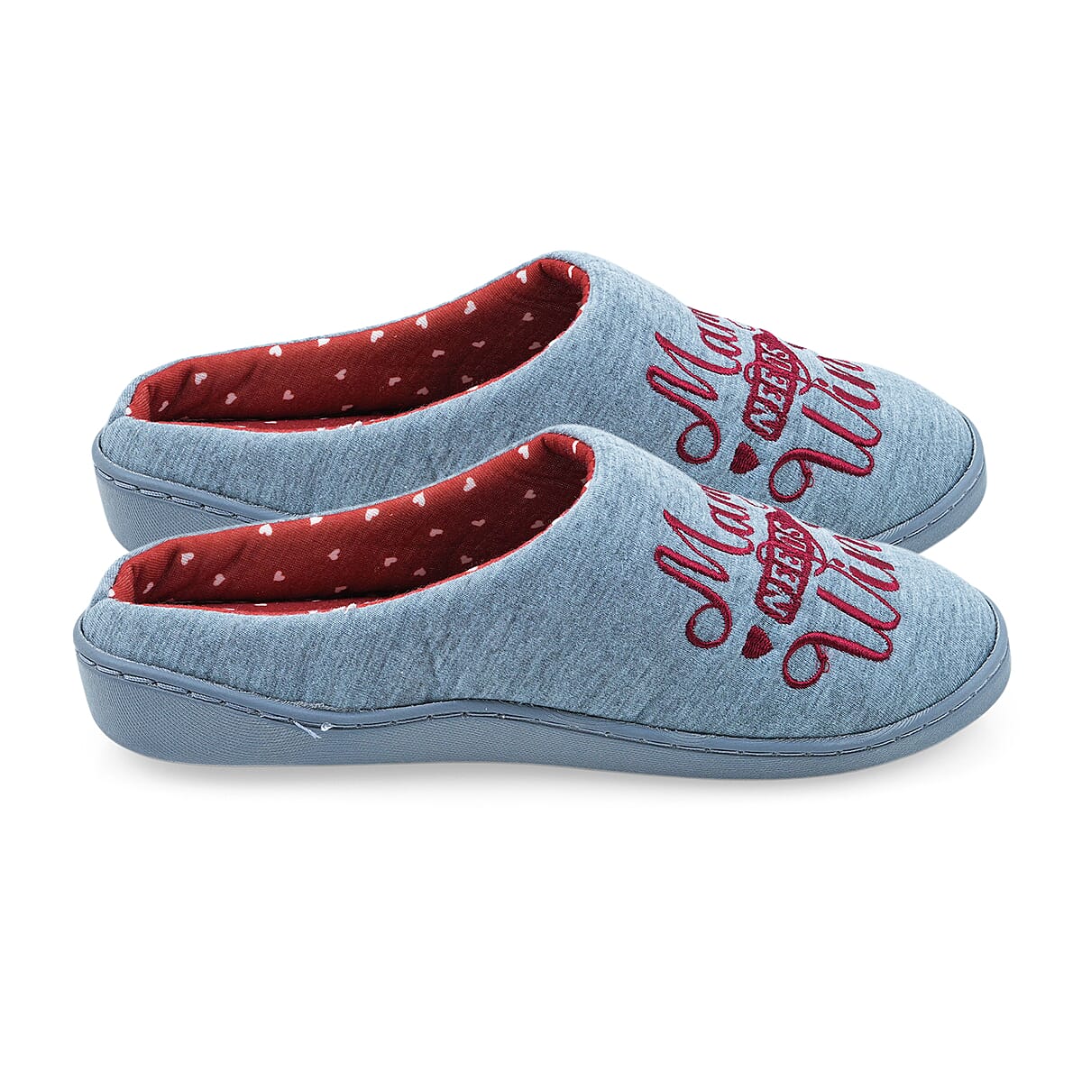 Spoiled Angel Grey Wine House Slipper M image number 4