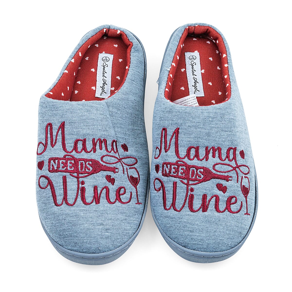 Spoiled Angel Grey Wine House Slipper S image number 3