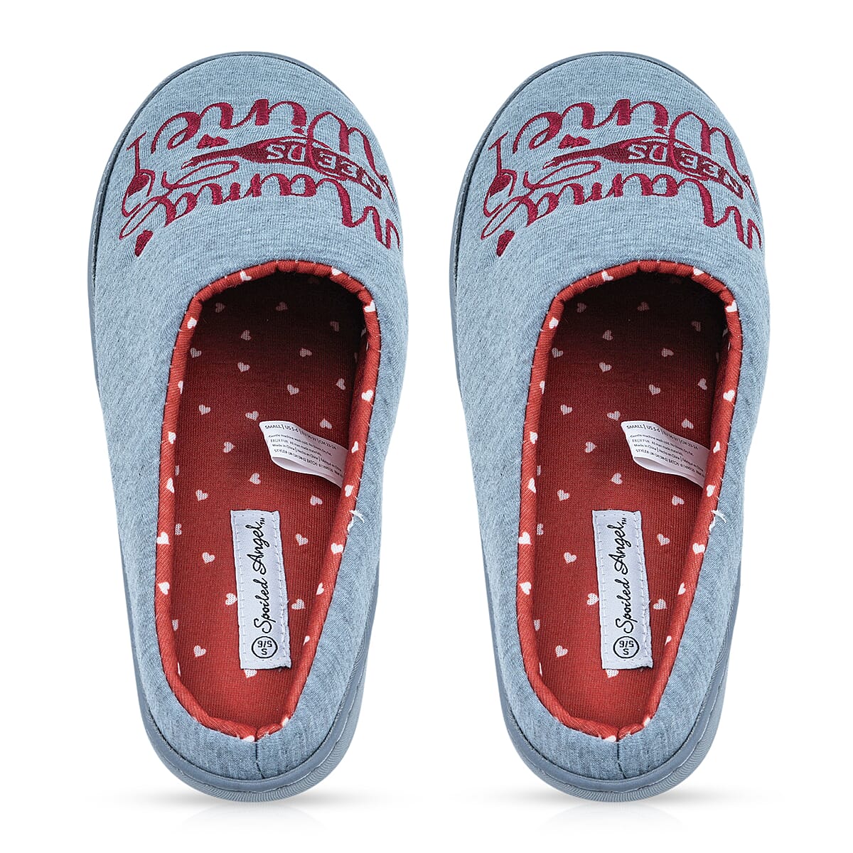 Spoiled Angel Grey Wine House Slipper XL image number 6